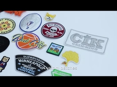 Kundenspezifisches Eisen des Staatsflagge-Logo-8 cm auf Stickerei-Flecken-Polyester-Twill-Baumwollgewebe