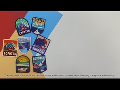 Nette Flecken-Twill-Gewebe Herr-Wolf 5 Farbe gesticktes kundenspezifisches mit Stickerei-Grenze