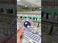 Kundenspezifischer gestickter Hut bessert Papierzurückzieheneisen auf Stickerei-Flecken für Kleidung aus