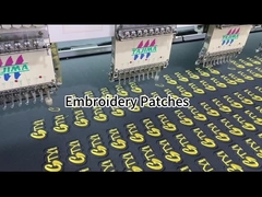 Waschbarer Arbeits-Hemd-Name bessert kundenspezifisches gesticktes Eisen auf Flecken aus