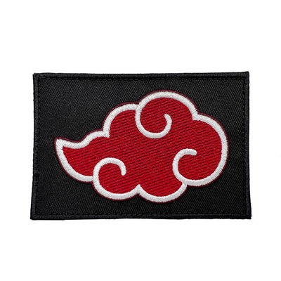 6CM Wolken-kundenspezifisches Kleidungs-Ausweis-Eisen auf Twill-Gewebe-Stickerei-Kleiderflecken