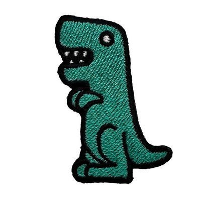 Flecken-Eisen des Dinosaurier-PMS kundenspezifisches gesticktes der Farbe5cm auf Kleidungs-Flecken