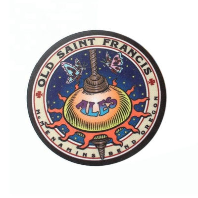 Personifiziertes Druckeisen auf Flecken-Polyester-Gewebe materieller Logo Customized