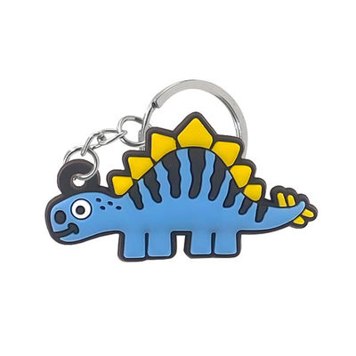 Förderungs-Gummi-Logo Keychain Flexible Double Sided-kundenspezifische Schlüsselkette