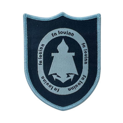 Eisen auf gesponnenem Logo Patches Laser Cut Eco freundlich für einheitliches Taschen-Gepäck