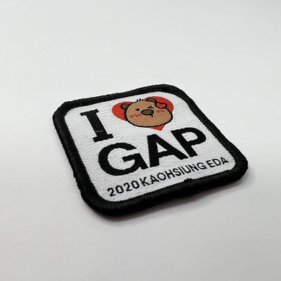 Kundenspezifische Logo Iron On Patches For Kleiderbeutel-Schuhe Karton-Bär Overlock