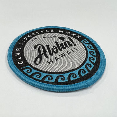 Kundenspezifischer Logo Hook And Loop Backing, den Flecken auf Buchstaben nähen, stickte Flecken für Kleidung