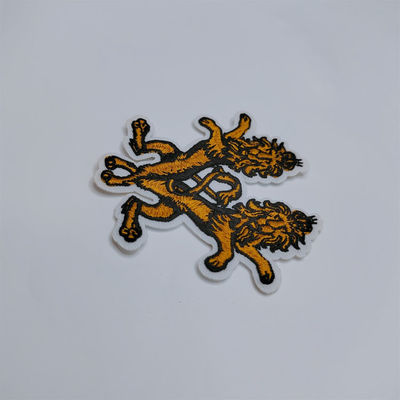 Tier-Logo Lions Embroidered Iron On-Flecken imprägniern für Kleidungs-Taschen