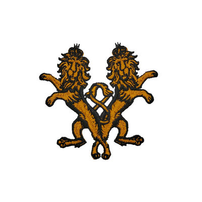 Tier-Logo Lions Embroidered Iron On-Flecken imprägniern für Kleidungs-Taschen