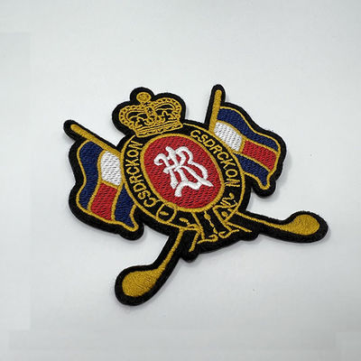 Nationale Logo Embroidered Patches Hook And-Schleifen-waschbare Stickerei-Flecken