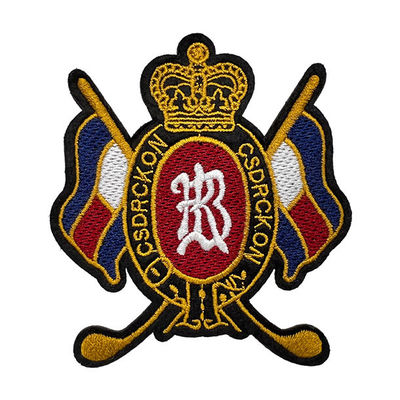 Nationale Logo Embroidered Patches Hook And-Schleifen-waschbare Stickerei-Flecken
