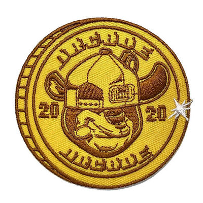 Spezielle Grenzkundenspezifisches Bild-Eisen auf Stickerei-Flecken-Twill-Gewebe mit nationalen Buchstaben