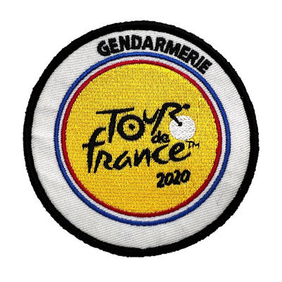 Frankreich-Gemeinschafts-Logo Custom Embroidered Patches For-Hut-Haken und Schleifen-Schutzträger