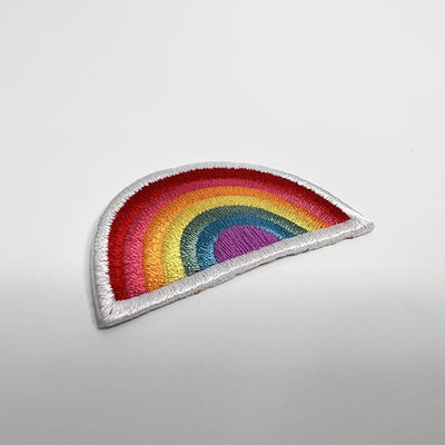 Regenbogen-Designer Custom DIY stickte Flecken-Eisen auf Flecken für Kleidung