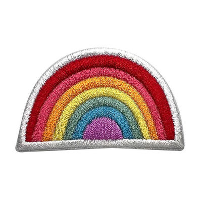 Regenbogen-Designer Custom DIY stickte Flecken-Eisen auf Flecken für Kleidung