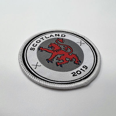 Wärmeübertragung Custom Clothing Patches dekoratives Eisen auf gewebtem Patch