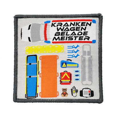 Rettungsausrüstungs-kundenspezifische Uniform bessert Eisen auf gesponnenem Flecken für Hemden aus