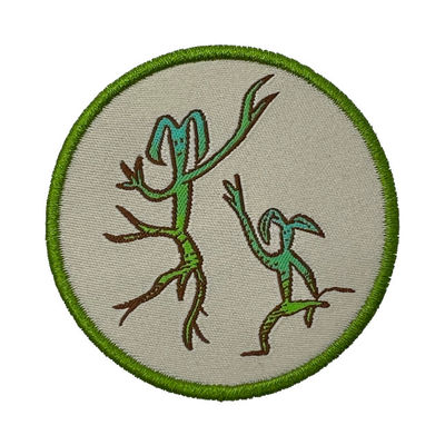 5CM Eisen auf Kleidungs-Flecken Merrowed-Grenzeinfache Art-kleinem nettem Entwurf