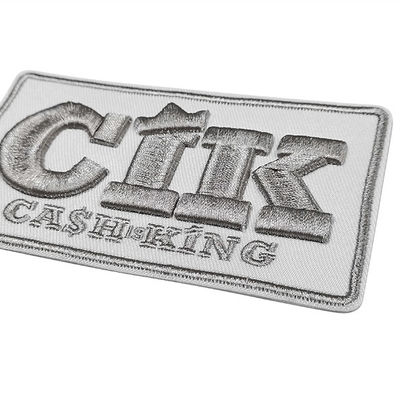Großhandels-Logo Custom Biker Patches, 3D stickte waschbare Jacken-Flecken