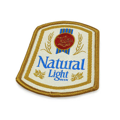Merrow Rand gesponnener Logo Patch/Schule Logo Iron On Patches