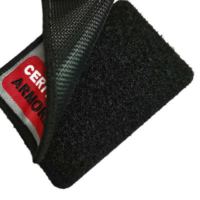 Kleiderunterstützte damast gesponnener Aufkleber-Flecken, kundenspezifischer Flausch Flecken