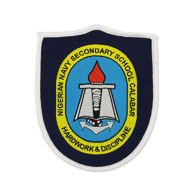 Geldstrafe gesponnene Uniform Logo Patches, kundenspezifische Polizei stickte Flecken