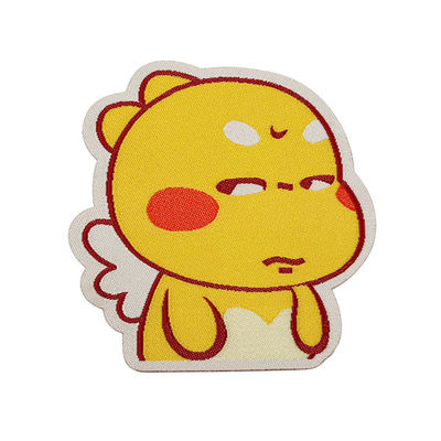 Weiches Gewebe gesponnene Logo Patch Color Customized Cartoon-Charakter-Flecken