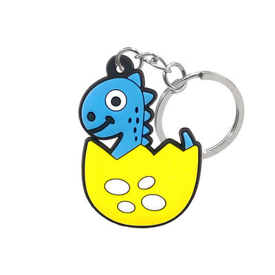 Förderungs-Gummi-Logo Keychain Flexible Double Sided-kundenspezifische Schlüsselkette