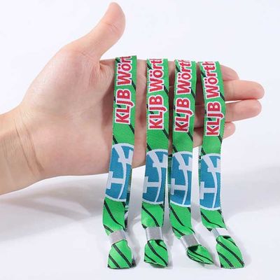 Moderne gesponnene Handgelenk-Bänder kundenspezifischer Logo Textile Wristband Soems