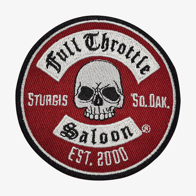 Twill-Hintergrund-Eisen auf Flecken-trockenen waschbaren Motorrad-Clubs