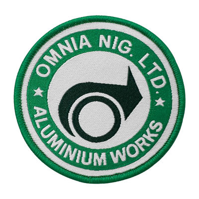 Eisen 12C Pandone auf gesponnenem Flecken wasserdichter kundenspezifischer Eco Mark Logo