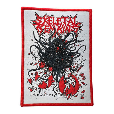 Waschbare rote gesponnenes Logo Patch PMS Farbeisen Merrowed Grenze auf Stickerei-Ausweis