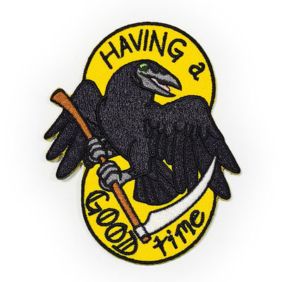 Waschbares Eisen auf gestickten Flecken-kundenspezifischen Motorrad-Westen-Flecken für lederne Westen